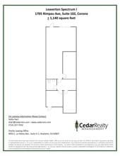 1705 Rimpau Ave, Corona, CA à louer Plan de site– Image 1 sur 1