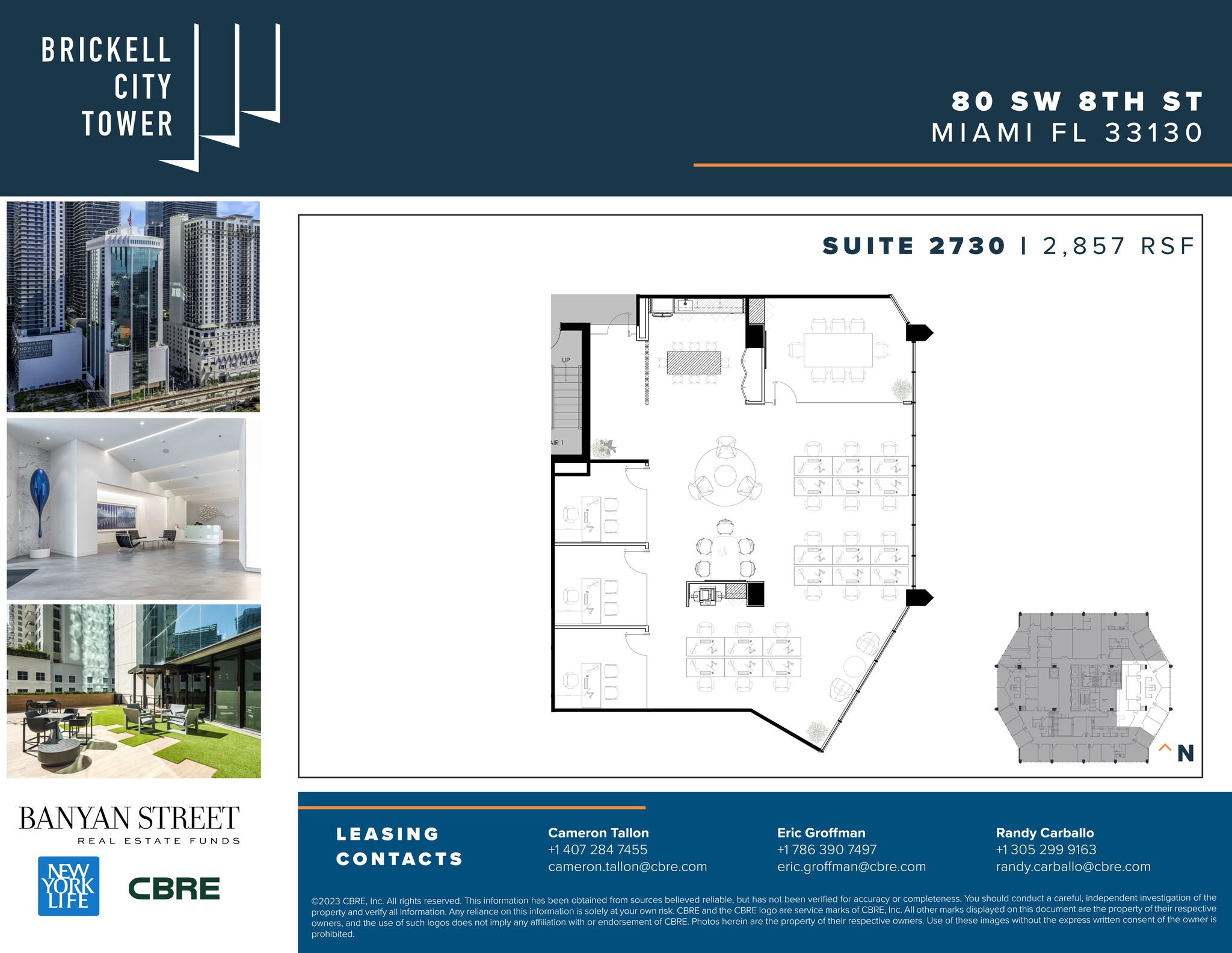 80 SW 8th St, Miami, FL à louer Plan de site– Image 1 sur 1