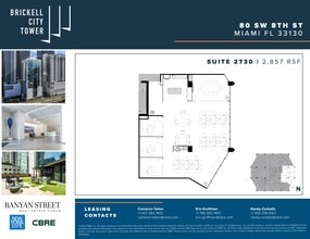 80 SW 8th St, Miami, FL à louer Plan de site– Image 1 sur 1