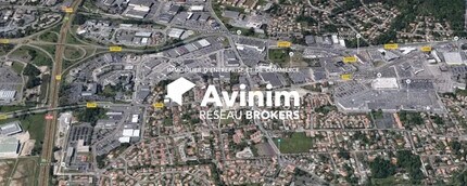 Mérignac, GIR - Vue aérienne vue de carte