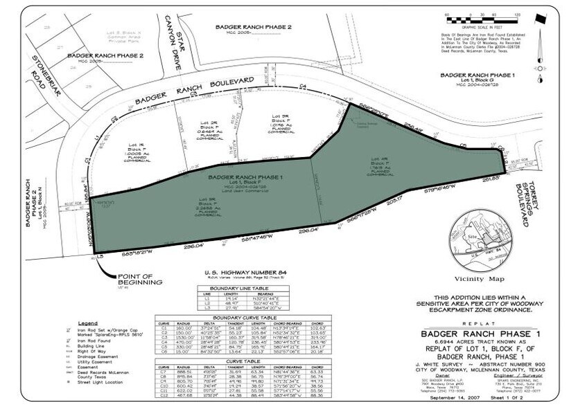 Hwy 84 & Badger Ranch Blvd, Woodway, TX à vendre - Photo de l’immeuble – Image 1 sur 1