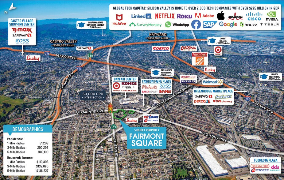 Fairmont Square | San Leandro, CA portefeuille de 6 biens à vendre sur LoopNet.fr - Photo de l’immeuble – Image 3 sur 5