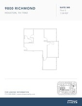 9800 Richmond Ave, Houston, TX à louer Plan d’étage– Image 1 sur 1