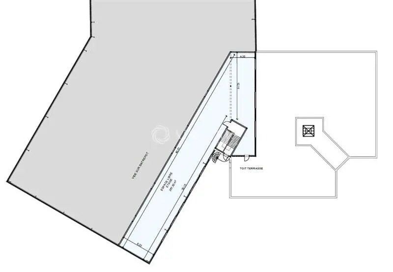 Bureau dans Saint-Pierre-des-Corps à louer - Plan d’étage – Image 3 sur 4