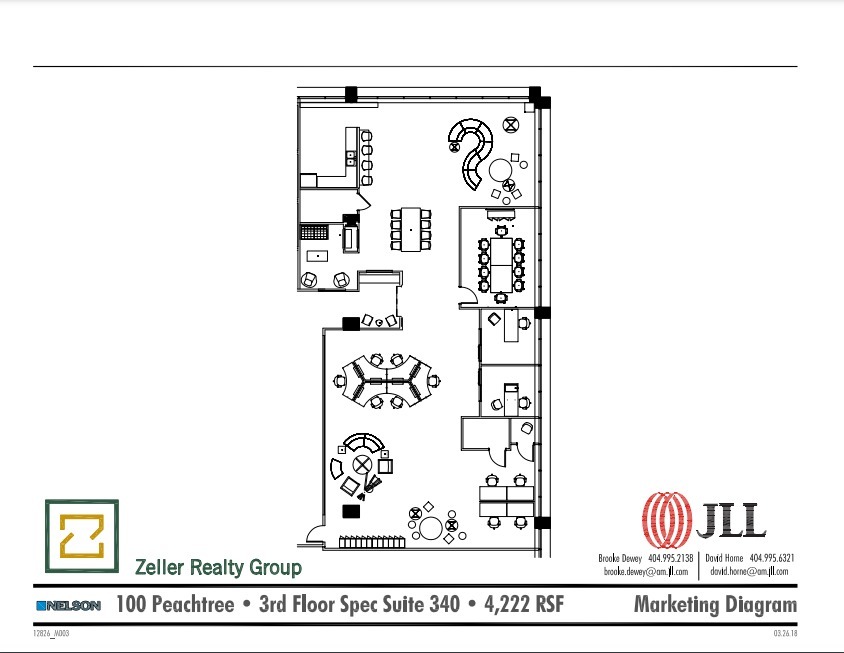 100 Peachtree St NW, Atlanta, GA à louer Plan d’étage– Image 1 sur 1