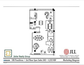 100 Peachtree St NW, Atlanta, GA à louer Plan d’étage– Image 1 sur 1