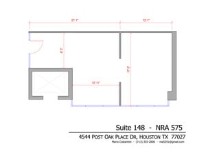 4544 Post Oak Pl, Houston, TX à louer Plan d’étage– Image 1 sur 1