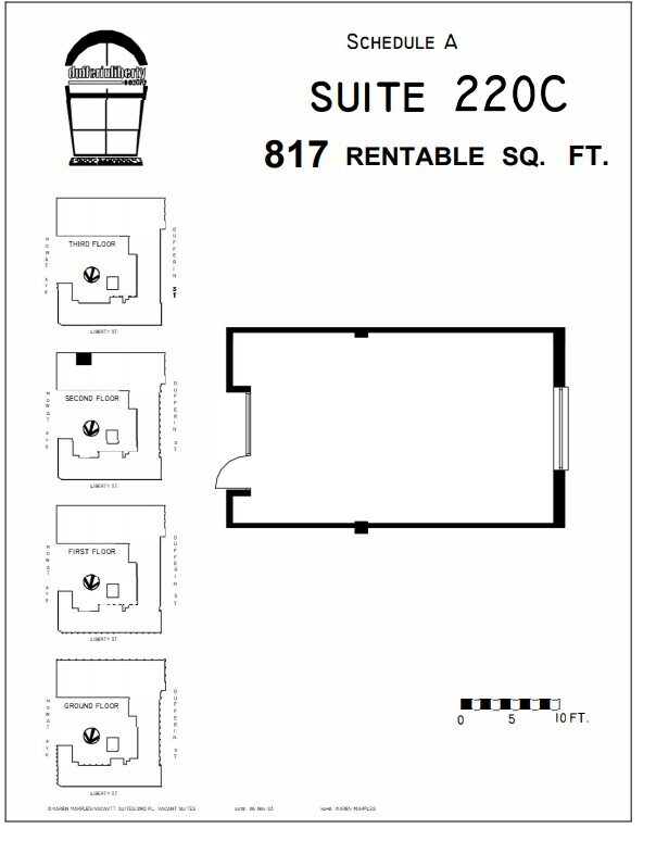 219 Dufferin St, Toronto, ON à louer Plan d’étage– Image 1 sur 1