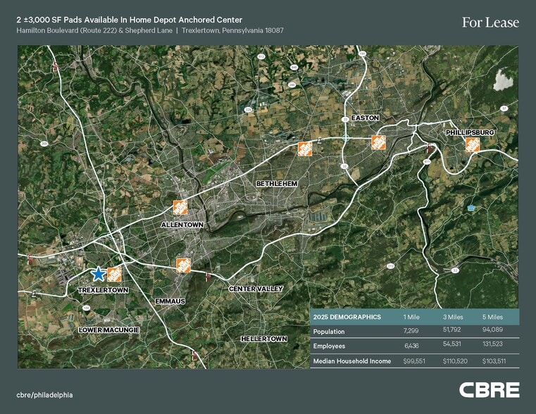 Hamilton Blvd & Grange Road, Trexlertown, PA à louer - Aérien – Image 3 sur 4