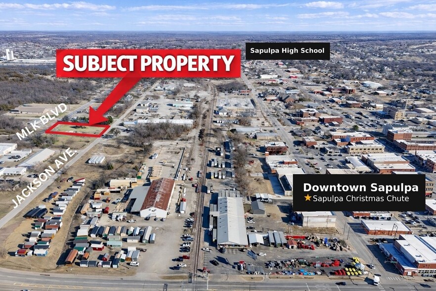 223 Jackson Ave, Sapulpa, OK à vendre - Aérien – Image 3 sur 5