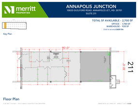 10840 Guilford Rd, Annapolis Junction, MD à louer Plan d’étage– Image 1 sur 1