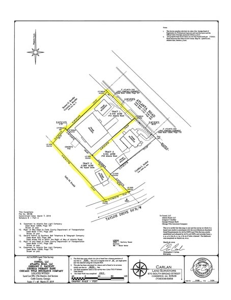 1714 Atlanta Rd SE, Smyrna, GA à vendre - Plan de site – Image 2 sur 5