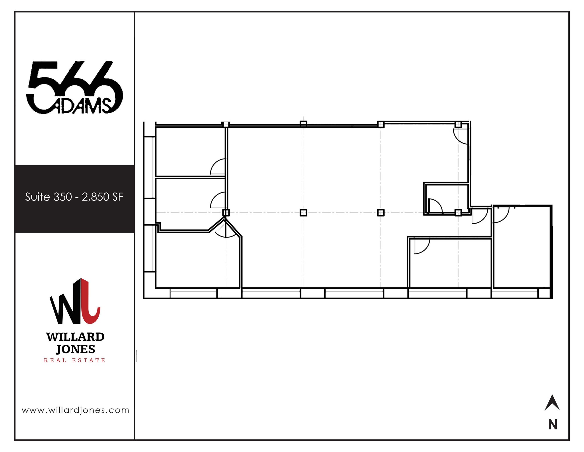 566 W Adams St, Chicago, IL à louer Plan d’étage– Image 1 sur 1