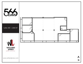 566 W Adams St, Chicago, IL à louer Plan d’étage– Image 1 sur 1