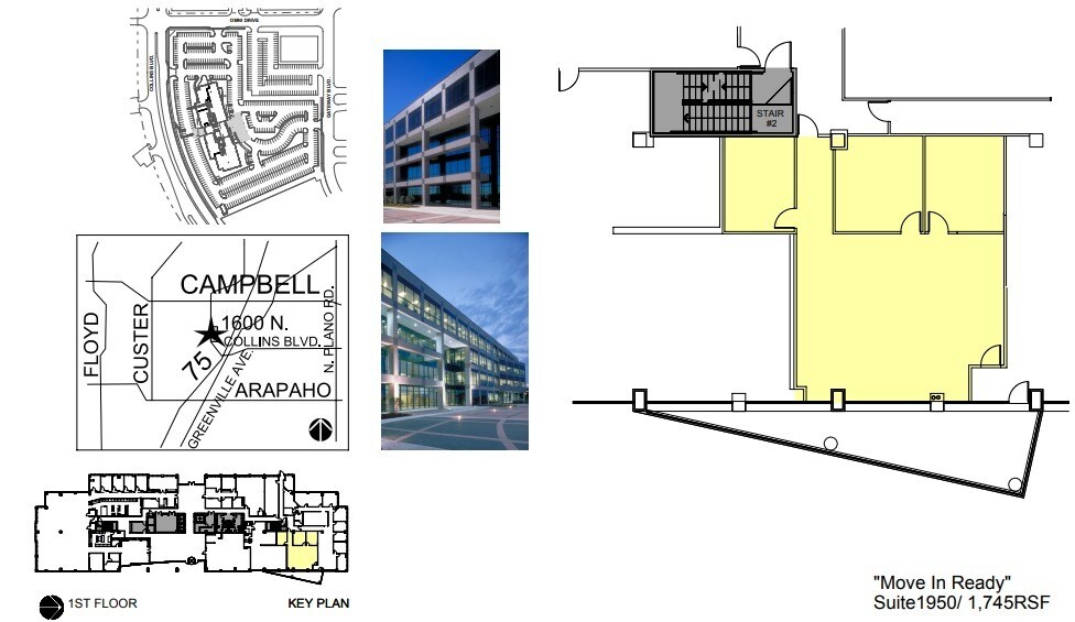 1600 N Collins Blvd, Richardson, TX à louer Plan d’étage– Image 1 sur 1