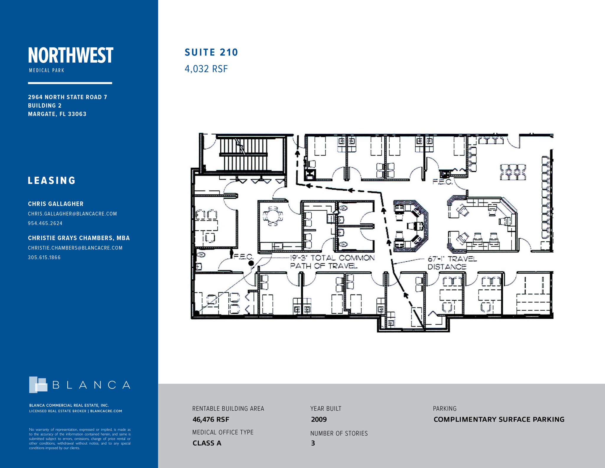 2964 N State Road 7, Margate, FL à louer Plan d’étage– Image 1 sur 2