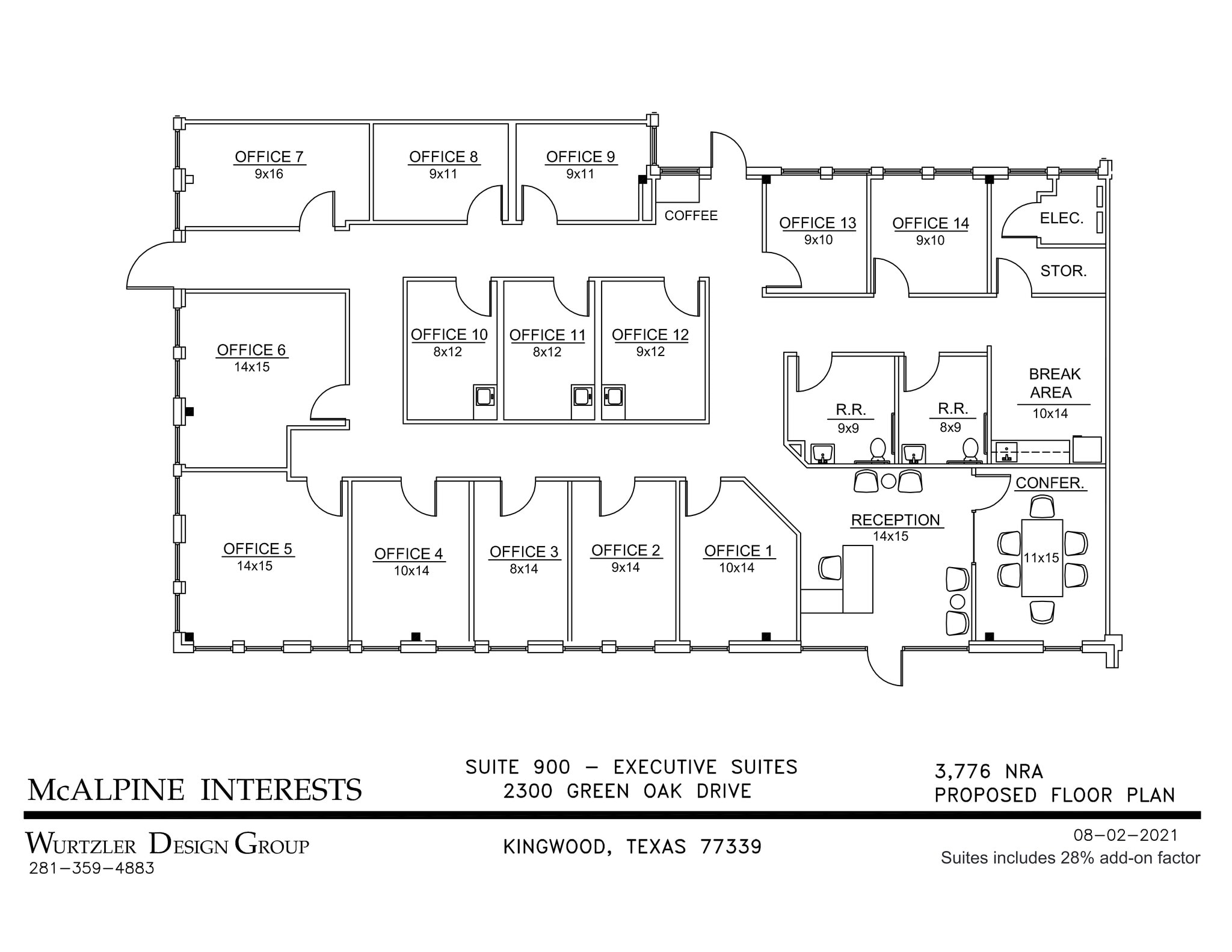 2300 Green Oak Dr, Kingwood, TX à louer Plan de site– Image 1 sur 7
