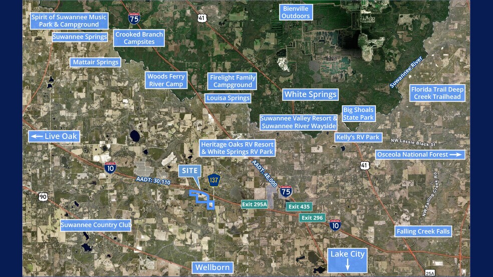 I-10 & CR 137 Interchange - 202 Acres, Wellborn, FL à vendre - Photo de l’immeuble – Image 3 sur 3