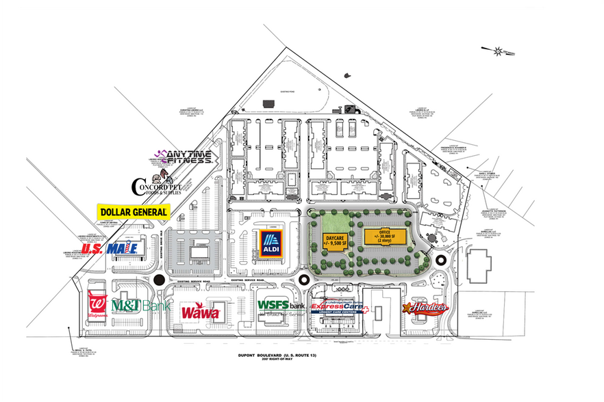 1382 S Dupont Blvd, Smyrna, DE à louer - Plan de site – Image 2 sur 5