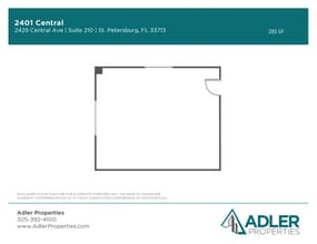 2429 Central Ave, Saint Petersburg, FL à louer Plan d’étage– Image 1 sur 1