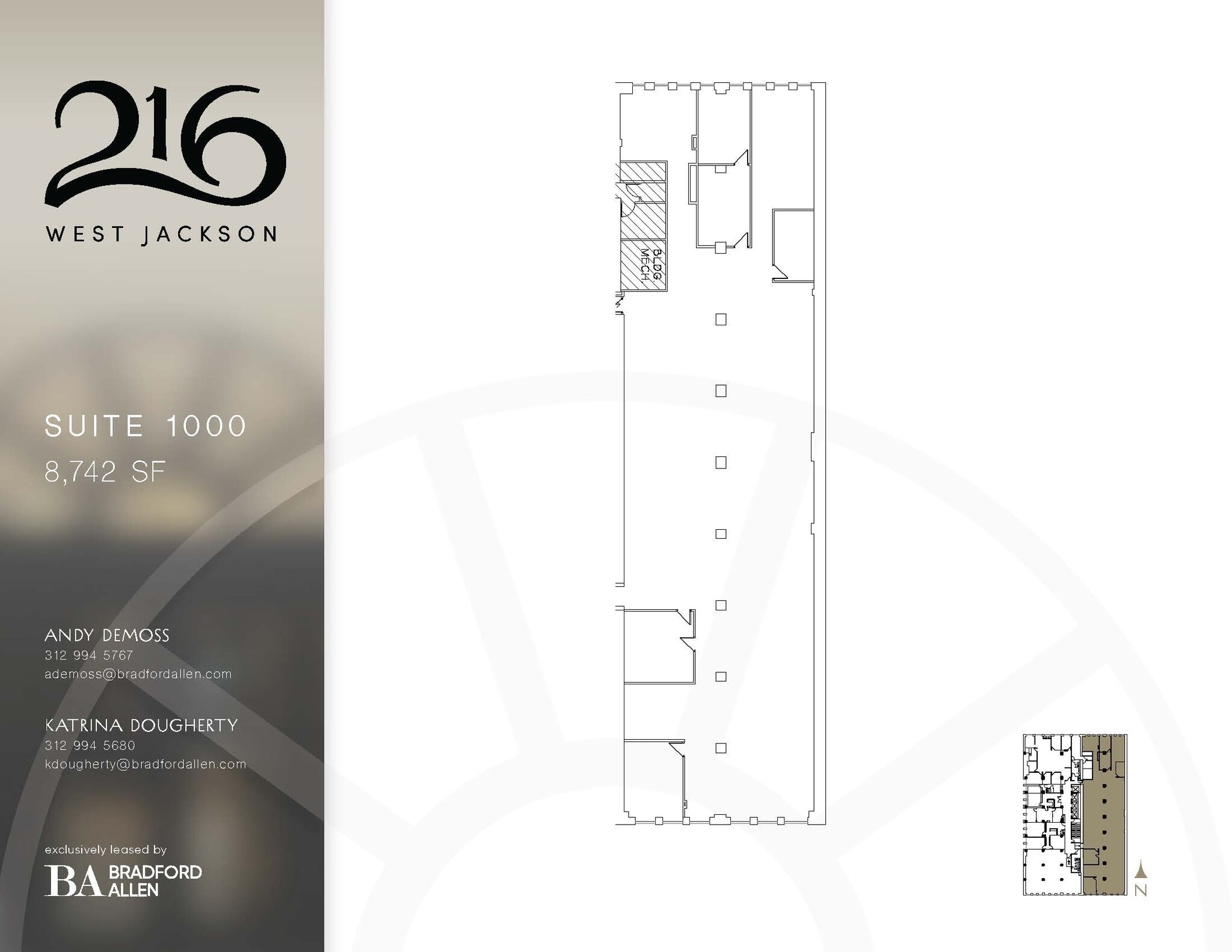 216 W Jackson Blvd, Chicago, IL à louer Plan d’étage– Image 1 sur 1