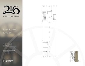 216 W Jackson Blvd, Chicago, IL à louer Plan d’étage– Image 1 sur 1
