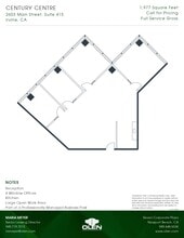 2601-2603 Main St, Irvine, CA à louer Plan d’étage– Image 1 sur 1