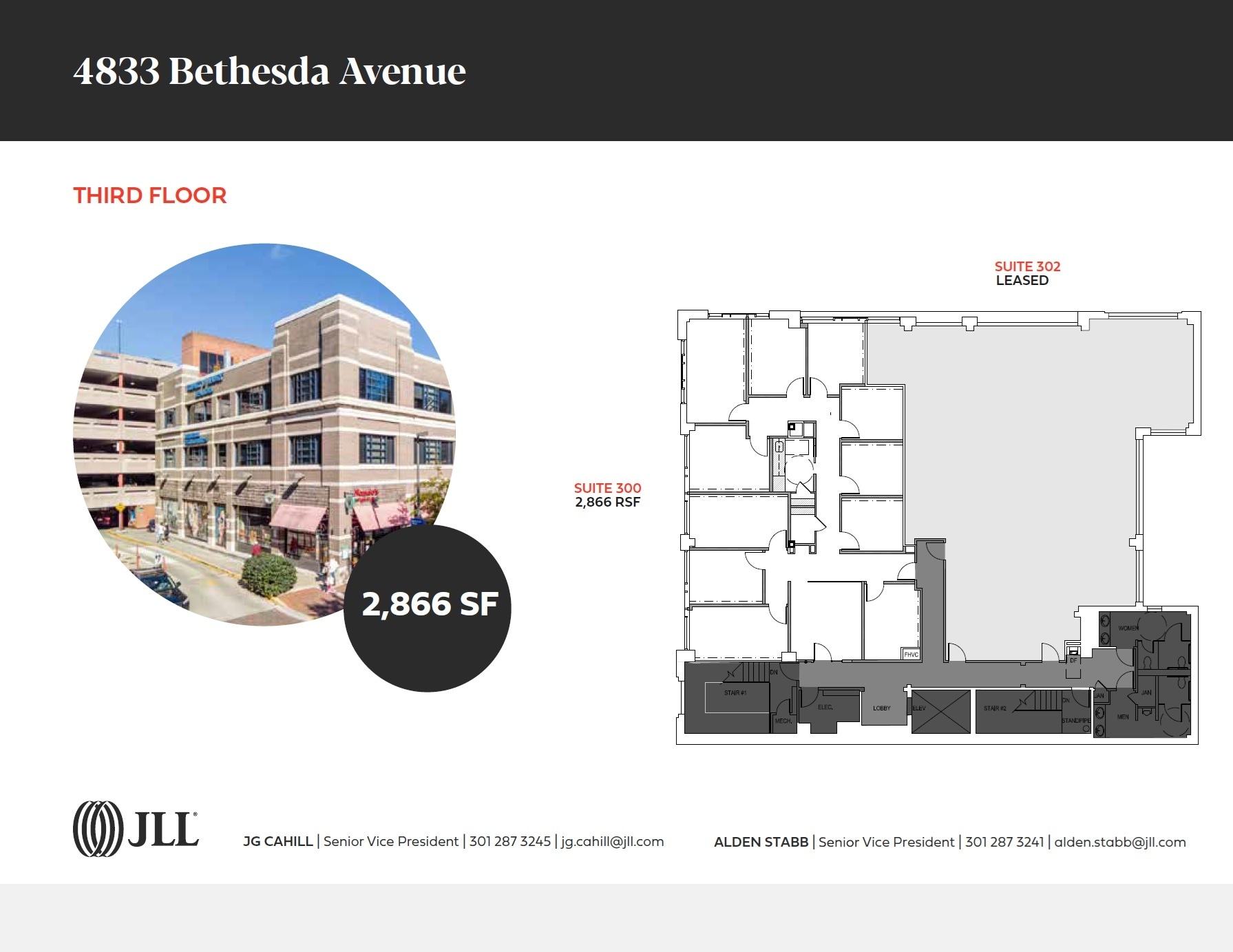 4801-4809 Bethesda Ave, Bethesda, MD à louer Plan d’étage– Image 1 sur 1