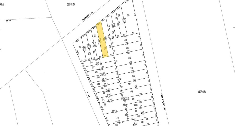 6110 Flushing Ave, Maspeth, NY à louer - Plan cadastral – Image 2 sur 12