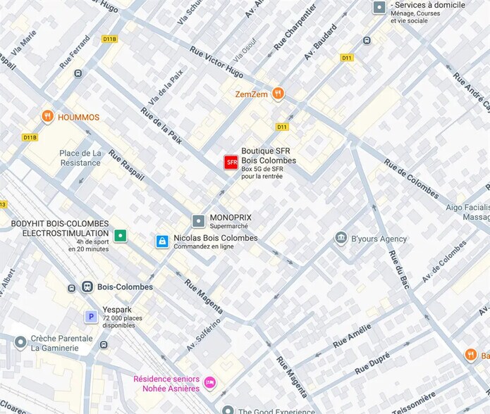 Local commercial dans Asnières-sur-Seine à louer - Photo de l’immeuble – Image 2 sur 4