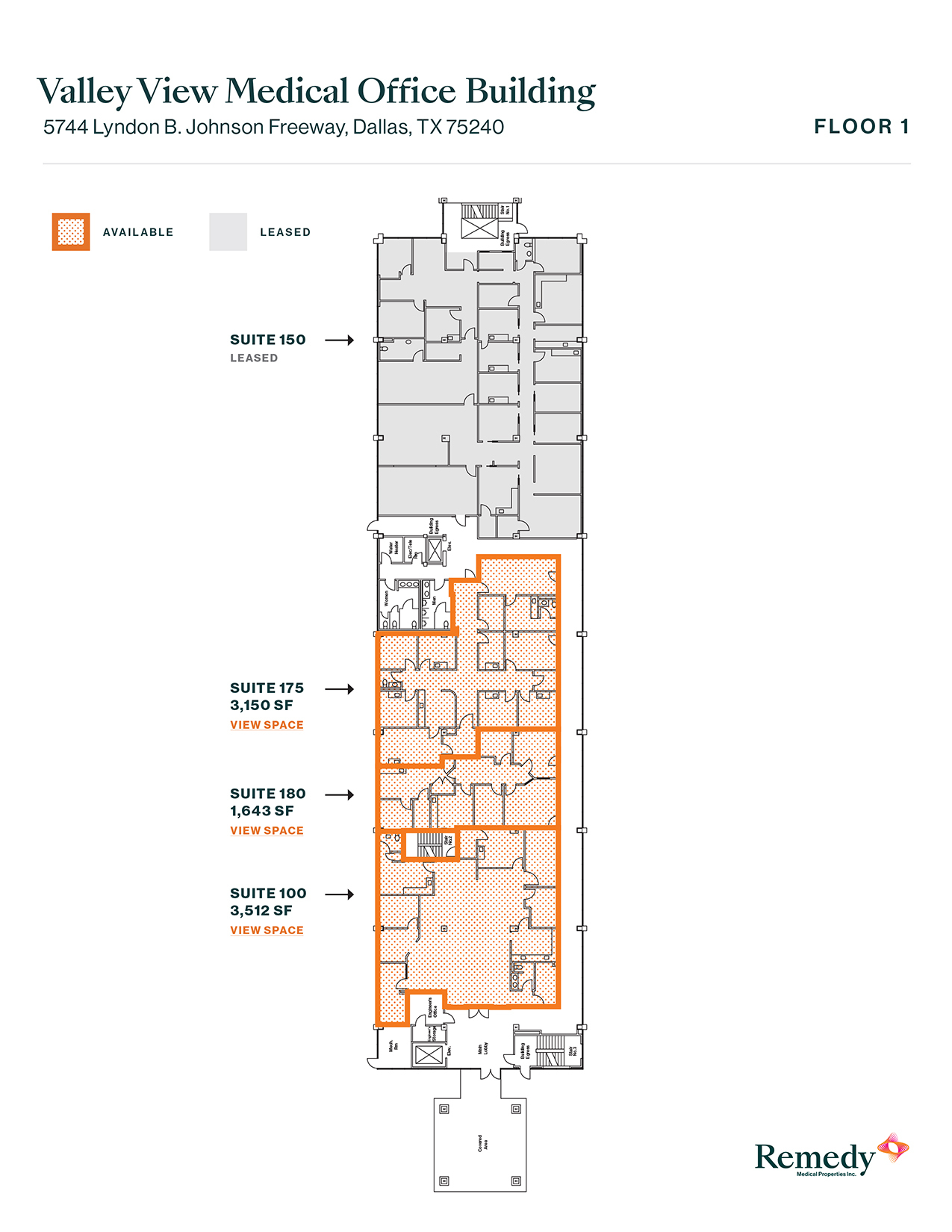 5744 Lyndon B Johnson Fwy, Dallas, TX à louer Plan d’étage– Image 1 sur 1