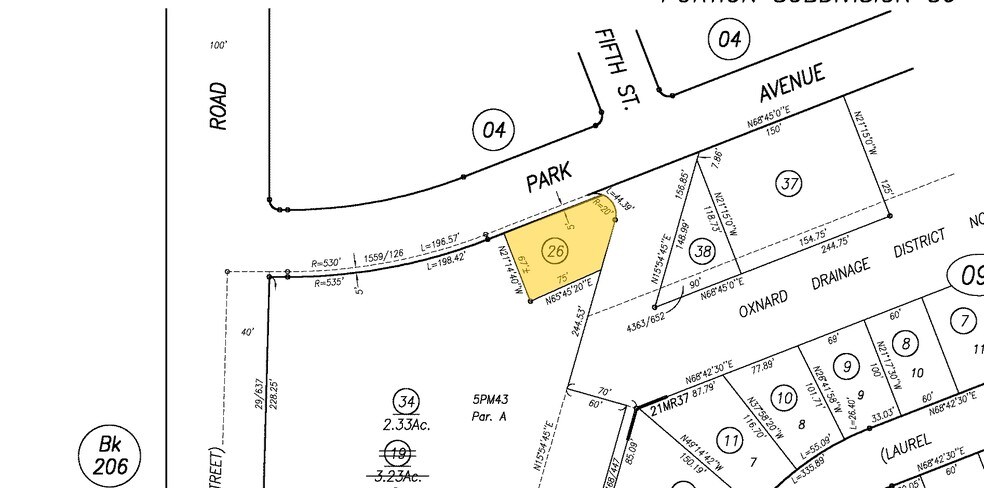 430 Park Ave, Port Hueneme, CA à louer - Plan cadastral – Image 3 sur 3