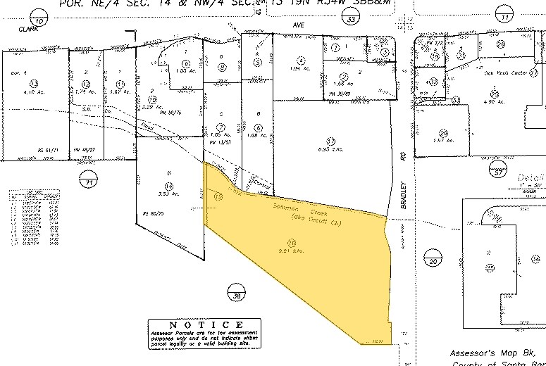 5301 S Bradley Rd, Santa Maria, CA à vendre - Plan cadastral – Image 3 sur 3