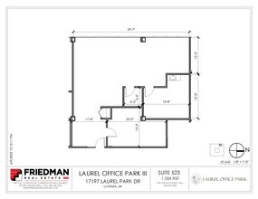 17197 N Laurel Park Dr, Livonia, MI à louer Plan d’étage– Image 1 sur 2