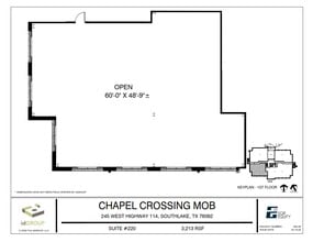245 W SH 114, Southlake, TX à louer Plan d’étage– Image 1 sur 4