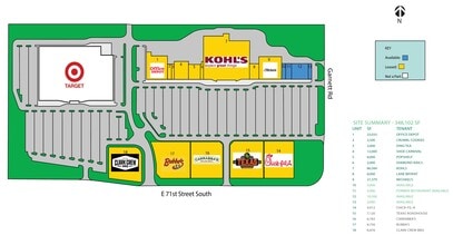 11011-11123 E 71st St, Tulsa, OK à louer Plan de site– Image 1 sur 1