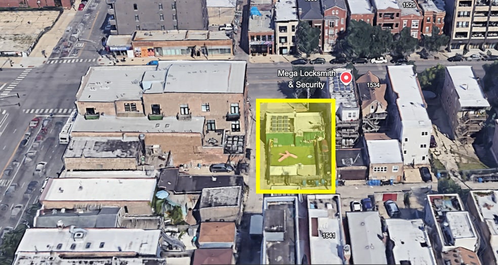 1540-1542 N Western Ave, Chicago, IL à vendre - Aérien – Image 2 sur 4