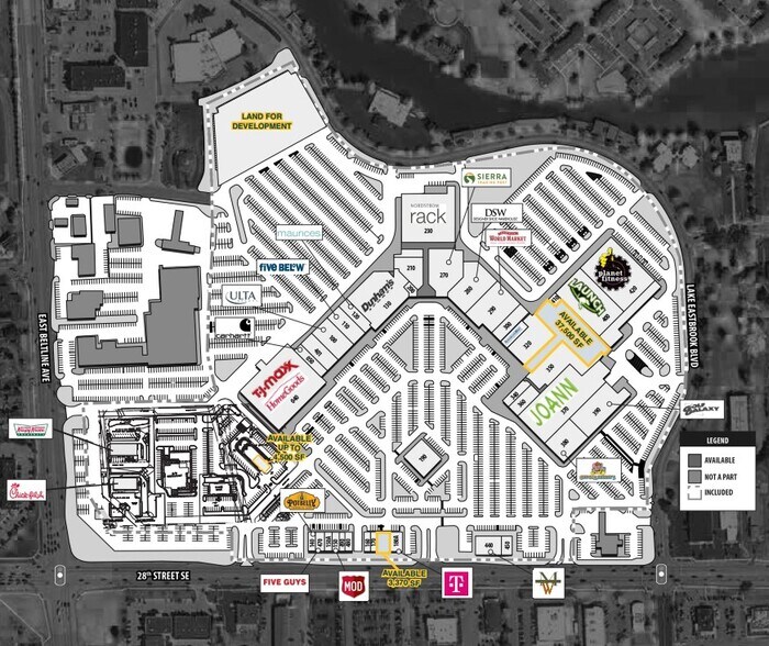 3534 Lake Eastbrook Blvd SE, Grand Rapids, MI à louer - Plan de site – Image 2 sur 2