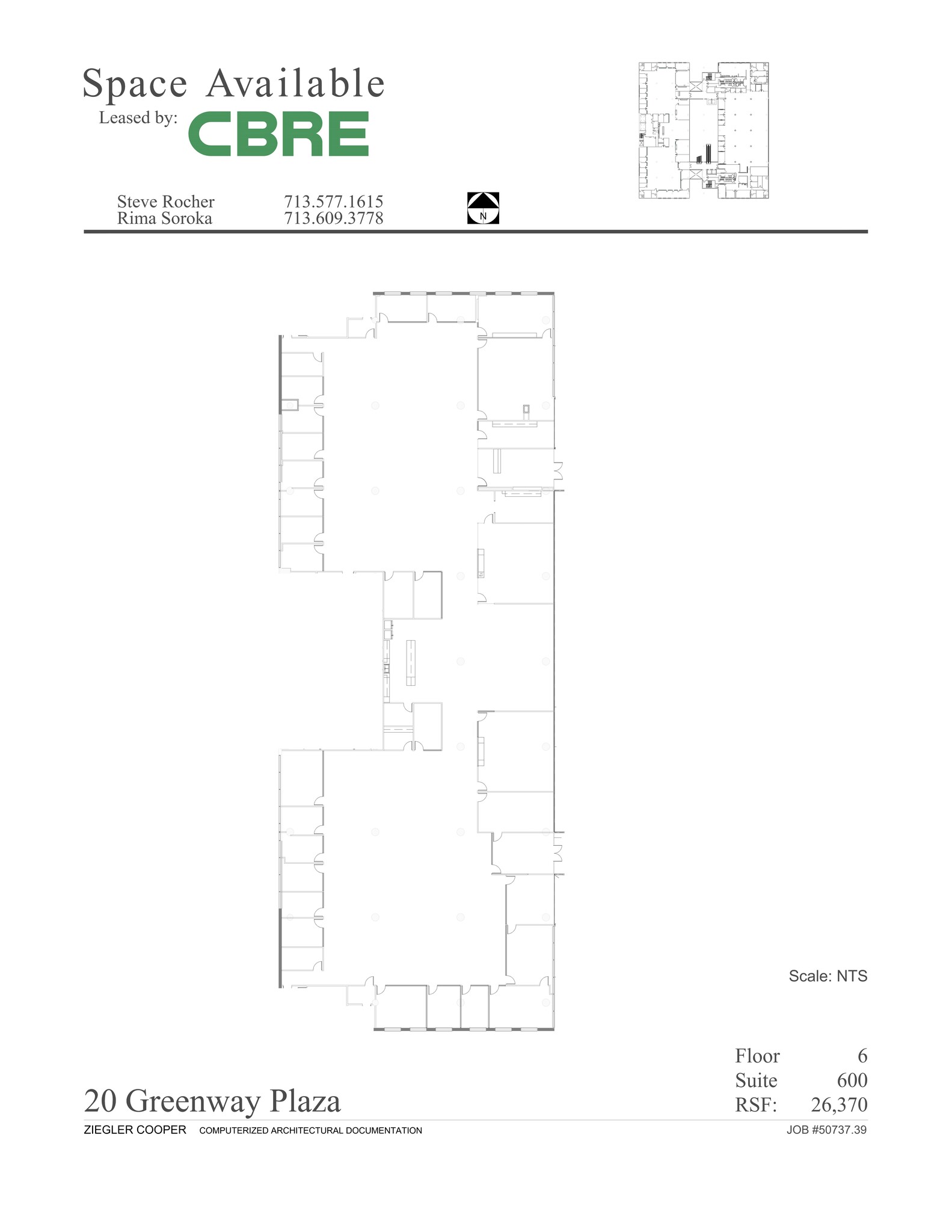 20 Greenway Plz, Houston, TX à louer Plan de site– Image 1 sur 1