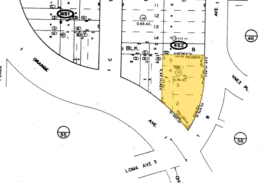 1199 Orange Ave, Coronado, CA à louer - Plan cadastral – Image 2 sur 4