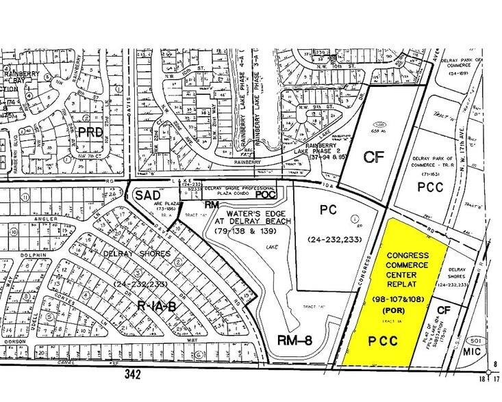 601 N Congress Ave, Delray Beach, FL à vendre - Plan cadastral – Image 2 sur 6