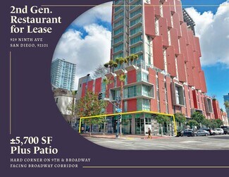 Plus de détails pour 929 9th Ave, San Diego, CA - Local commercial à louer