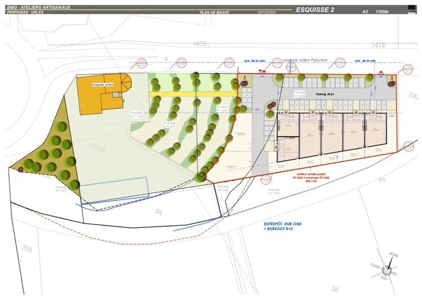 Terrain dans Perpignan à vendre - Plan de site – Image 1 sur 2