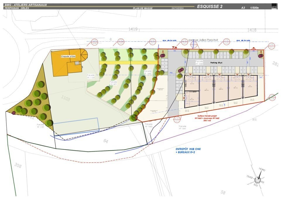 Terrain dans Perpignan à vendre Plan de site– Image 1 sur 3