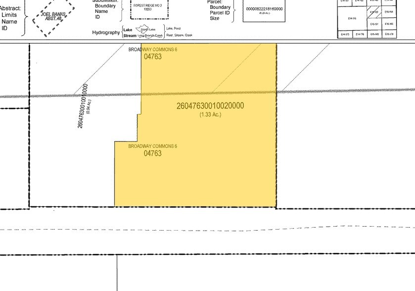 551 Broadway Commons, Garland, TX à louer - Plan cadastral – Image 3 sur 3