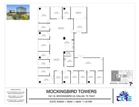 1341 W Mockingbird Ln, Dallas, TX à louer Plan d’étage– Image 2 sur 2