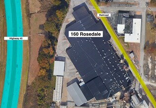160 Rosedale St, Jackson, TN - Vue aérienne vue de carte - Image1