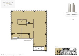 3400 Peachtree Rd NE, Atlanta, GA à louer Plan d’étage– Image 1 sur 1