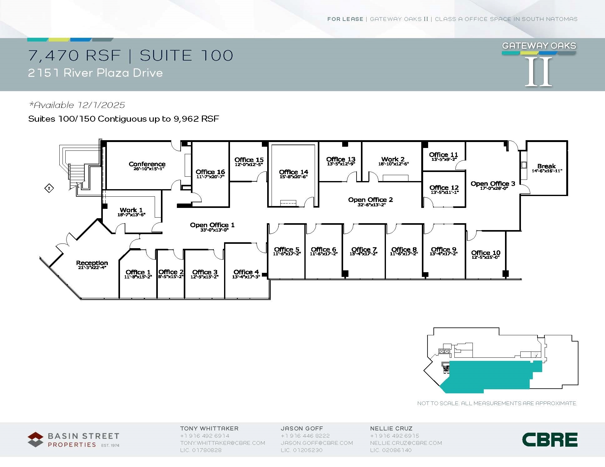 2150 River Plaza Dr, Sacramento, CA à louer Plan d’étage– Image 1 sur 2