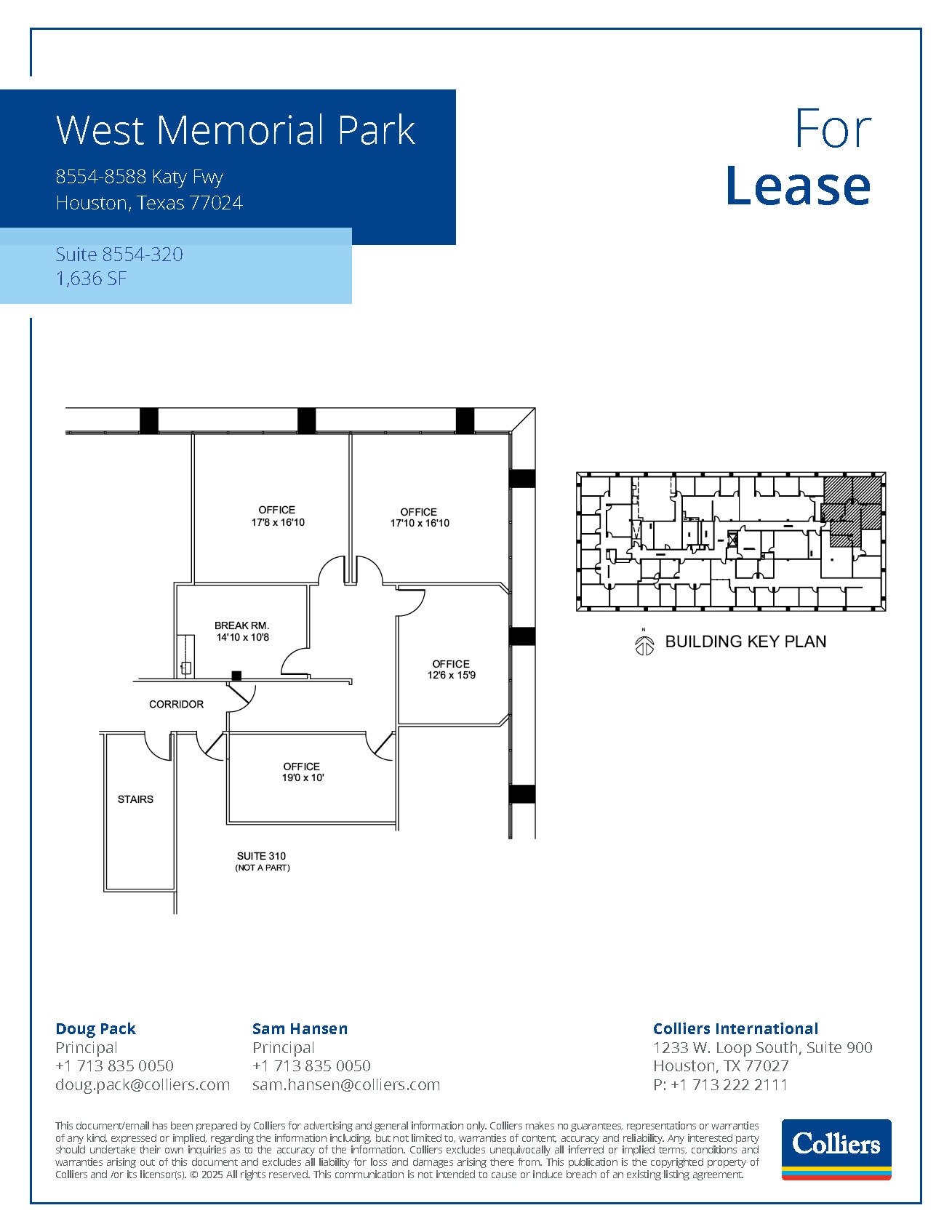 8554 Katy Fwy, Houston, TX à louer Plan d’étage– Image 1 sur 1